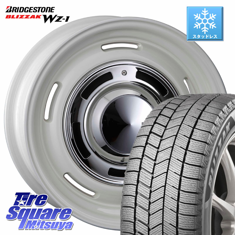 ブリヂストン BLIZZAK WZ-1 WZ1 2025年製 ブリザック スタッドレス ミツヤ 215/45R17CRIMSON ディーン クロスカントリー ホワイト 17インチ 17X7.0J 40 5穴 100 カローラスポーツ 50系プリウス|タイヤスクエアミツヤ