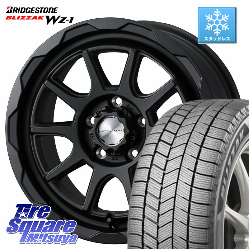 ブリヂストン BLIZZAK WZ-1 WZ1 2025年製 ブリザック スタッドレス ミツヤ 215/70R16WEDS マッドヴァンス06 MUD VANCE 06 ウエッズ 16インチ 16X7.0J 38 5穴 114.3 デリカD:5 デリカD:5(26+) エクリプスクロス RVR クルーガー V・L ハリアー｜タイヤスクエアミツヤ