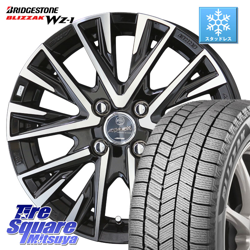 ブリヂストン BLIZZAK WZ-1 WZ1 2025年製 ブリザック スタッドレス ミツヤ 195/60R17 KYOHO スマック レジーナ SMACK LEGINA ホイール 17 X 6.0J +40 4穴 100 ライズ ロッキー ガソリン車 4穴
