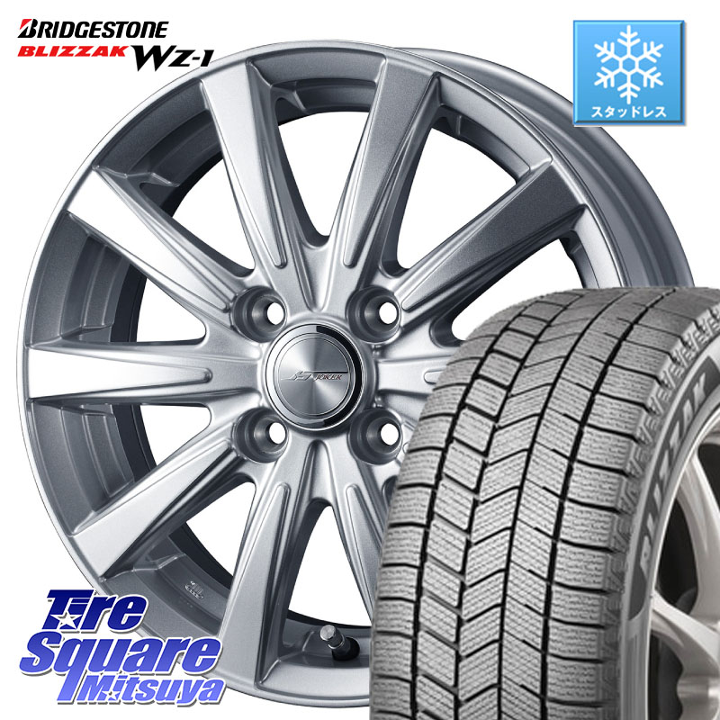 ブリヂストン BLIZZAK WZ-1 WZ1 2025年製 ブリザック スタッドレス ミツヤ 175/70R14 WEDS ジョーカースピリッツ ホイール 14 X 5.5J +48 4穴 100 GR・GS系フィット GP5・6フィットHV Mx27/37/47Sソリオ・デリカD2