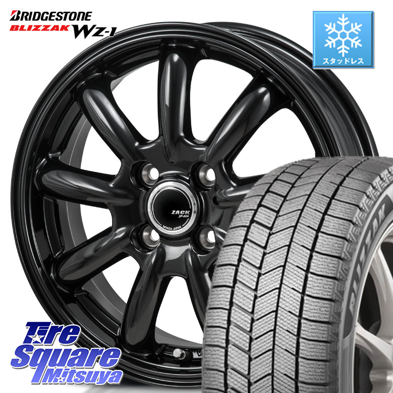 ブリヂストン BLIZZAK WZ-1 WZ1 2025年製 ブリザック ■ スタッドレス ミツヤ 175/65R15 Japan三陽 ZACK JP-209 JP209 ザック ホイール 15 X 5.5J +43 4穴 100 アクア 160系カローラフィールダー GR・GS系フィット クロスビー スイフト4穴 130系ヴィッツ スペイド