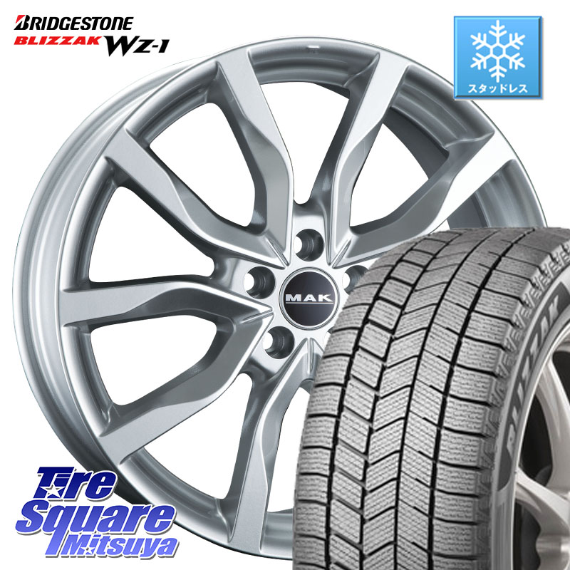 ブリヂストン BLIZZAK WZ-1 WZ1 2025年製 ブリザック スタッドレス ミツヤ 235/55R18阿部商会 MAK HIGHLANDS ホイール18インチ 18X7.5J(VOLVO XC40 XB420) 45 5穴 108 VOLVO ボルボ XC40｜タイヤスクエアミツヤ