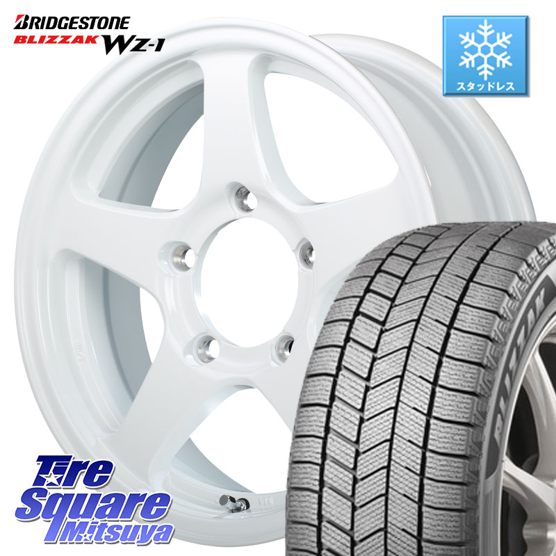 ブリヂストン BLIZZAK WZ-1 WZ1 2025年製 ブリザック スタッドレス ミツヤ 215/65R16MANARAY オフパフォーマー OFF PERFORMER RT-5N+2 WH 16X5.5J 22 5穴 139.7 ジムニー専用(要オーバーフェンダー等) AZオフロード カスタムサイズ|タイヤスクエアミツヤ