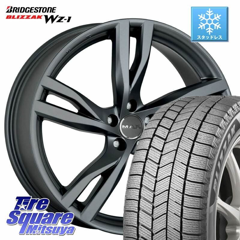 ブリヂストン BLIZZAK WZ-1 WZ1 2025年製 96Q XL ブリザック ■ スタッドレス ミツヤ 205/60R16 阿部商会 MAK STOCKHOLM ホイール 16インチ 16 X 7.0J(VOL V40 MB4) +50 5穴 108 VOLVO ボルボ V40 クロスカントリー