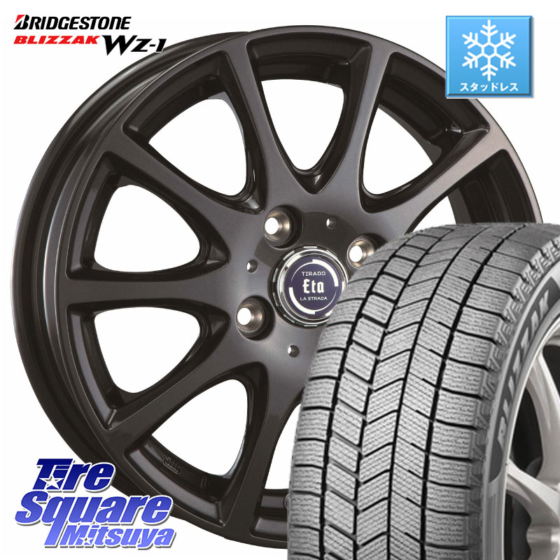 ブリヂストン BLIZZAK WZ-1 WZ1 2025年製 ブリザック スタッドレス ミツヤ 205/55R16阿部商会 ティラード イータ 16X6.0J 42 4穴 100 E13オーラ アクア｜タイヤスクエアミツヤ 109,395円