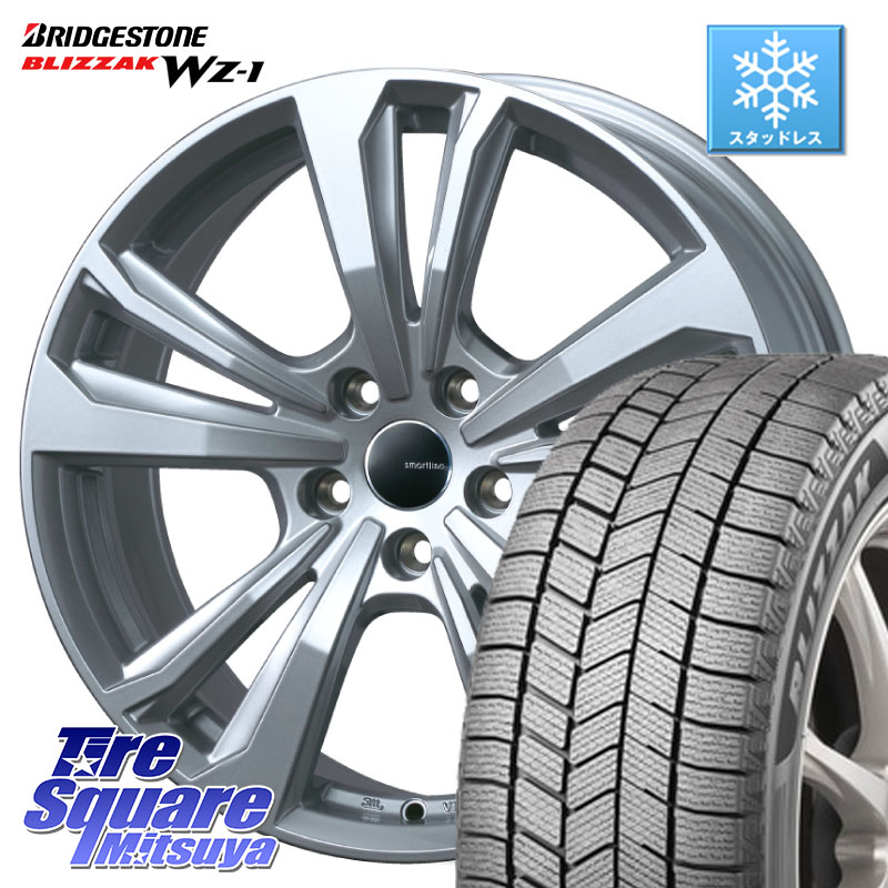 ブリヂストン BLIZZAK WZ-1 WZ1 2025年製 ブリザック スタッドレス ミツヤ 225/45R17 TARGA smartline365 スマートライン 17 X 7.0J(AUDI A3 GYD) +43 5穴 112 アウディ A3 GY系
