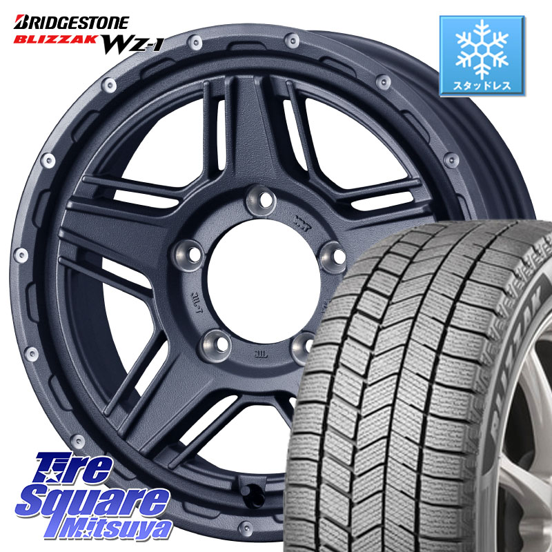 ブリヂストン BLIZZAK WZ-1 WZ1 2025年製 ブリザック スタッドレス ミツヤ 215/65R16 WEDS 40545 マッドヴァンス MUD VANCE 07 16インチ 16 X 5.5J +22 5穴 139.7 ジムニー専用(要オーバーフェンダー等)