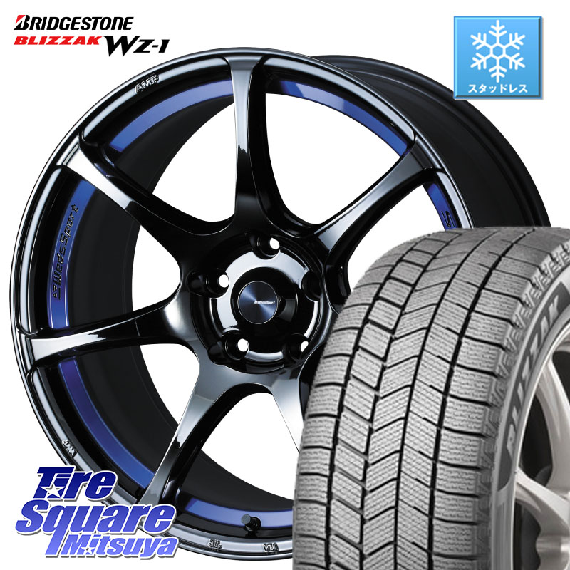ブリヂストン BLIZZAK WZ-1 WZ1 2025年製 ブリザック スタッドレス ミツヤ 225/45R17 WEDS 74042 ウェッズ スポーツ SA75R SA-75R BLC2 17インチ 17 X 7.5J(86 Brembo) +48 5穴 100 BRZ・86・GR86ブレンボキャリパー対応
