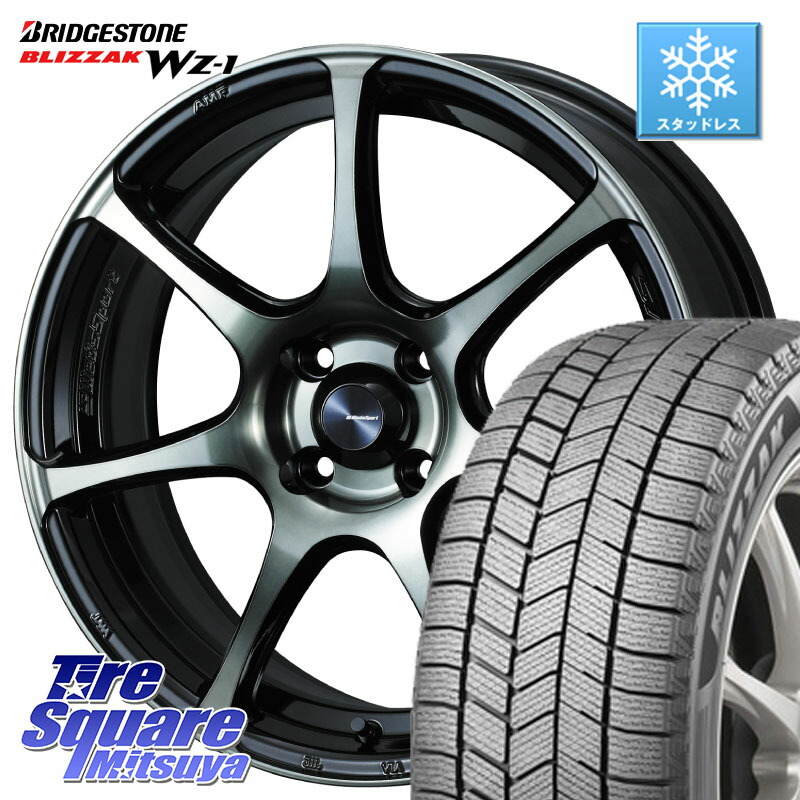 ブリヂストン BLIZZAK WZ-1 WZ1 2025年製 ブリザック スタッドレス ミツヤ 185/60R16WEDS WedsSport SA-75R SA75R ウェッズ スポーツ ホイール 16インチ 16X6.5J 42 4穴 100 アクアクロスオーバー MAZDA2 マツダ2(デミオ)|タイヤスクエアミツヤ