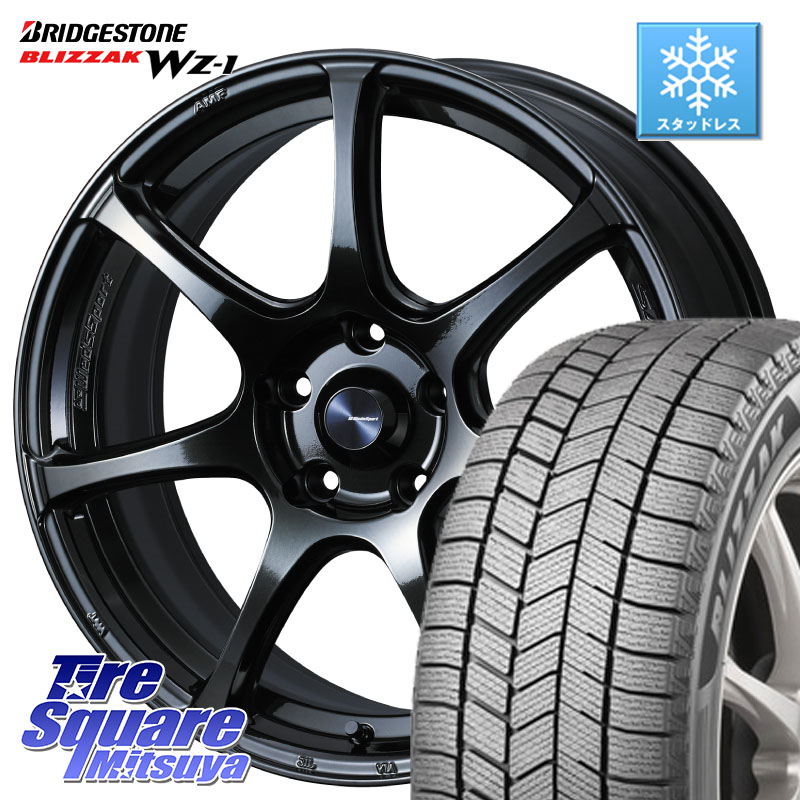 ブリヂストン BLIZZAK WZ-1 WZ1 2025年製 ブリザック スタッドレス ミツヤ 235/55R18 WEDS 74028 ウェッズ スポーツ SA75R SA-75R 18インチ 18 X 7.5J +35 5穴 114.3