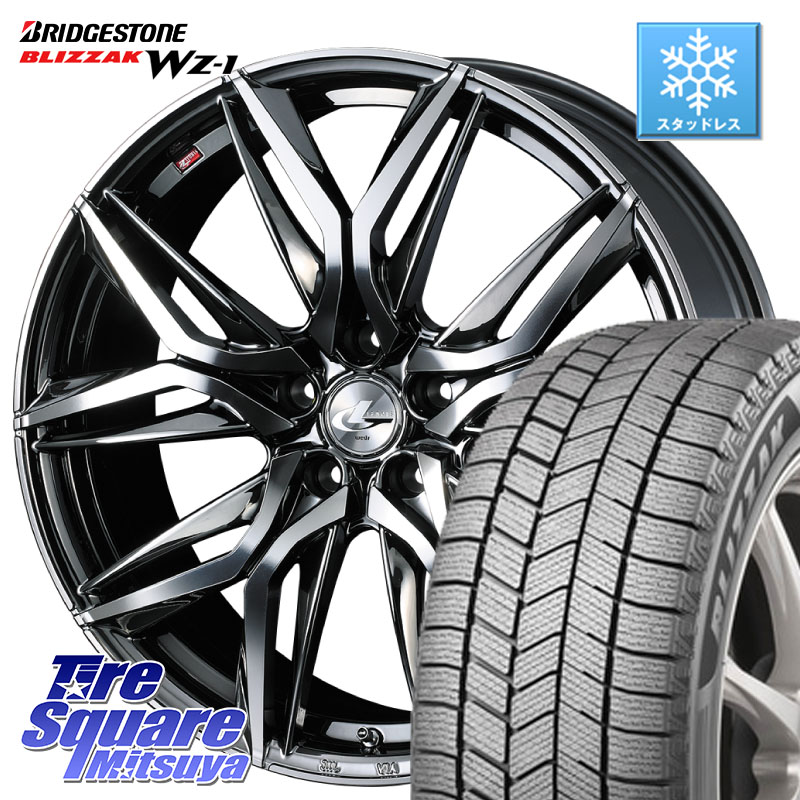 ブリヂストン BLIZZAK WZ-1 WZ1 2025年製 ブリザック スタッドレス ミツヤ 225/50R17 WEDS 40806 レオニス LEONIS LM BMCMC 17インチ 17 X 6.5J +52 5穴 114.3