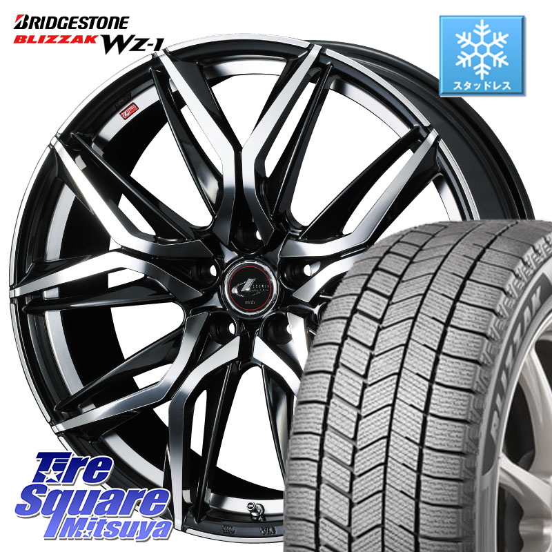 ブリヂストン BLIZZAK WZ-1 WZ1 2025年製 ブリザック スタッドレス ミツヤ 225/60R17 WEDS 40807 レオニス LEONIS LM 17インチ 17 X 7.0J +42 5穴 114.3 30系アルファード 30系ヴェルファイア デリカD:5 SL系フォレスター SK系フォレスター