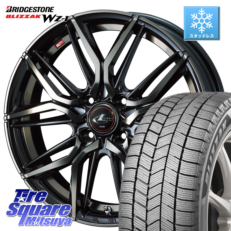 ブリヂストン BLIZZAK WZ-1 WZ1 2025年製 ブリザック スタッドレス ミツヤ 165/65R15 WEDS 40773 レオニス LEONIS LM PBMCTI 15インチ 15 X 4.5J(J) +45 4穴 100 MAD7Sソリオ・MBD7SデリカD2