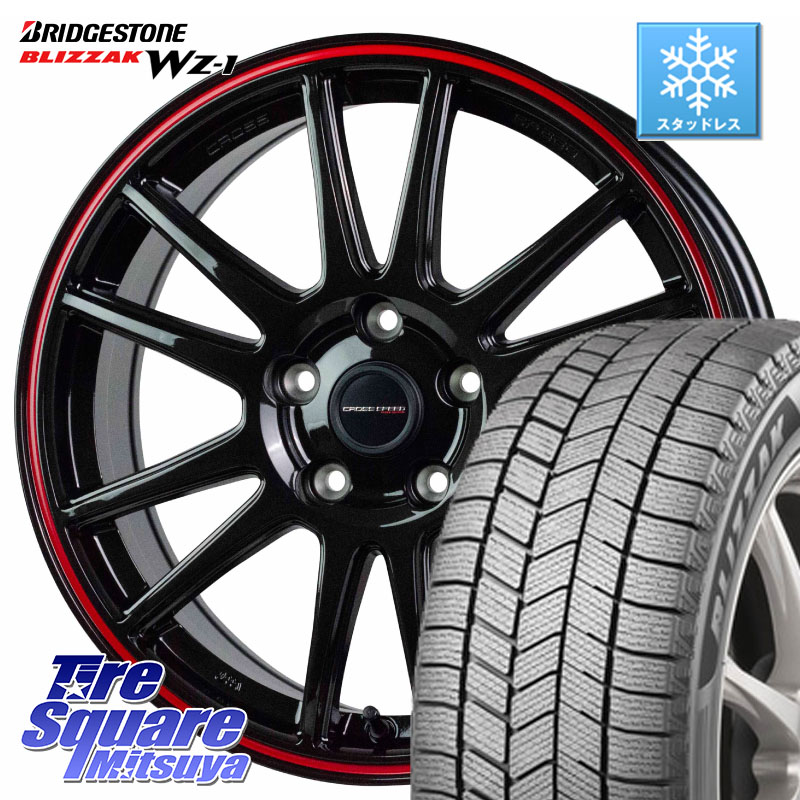ブリヂストン BLIZZAK WZ-1 WZ1 2025年製 ブリザック スタッドレス ミツヤ 215/45R18 HotStuff クロススピード CR6 CR-6 軽量ホイール 18インチ 18 X 7.5J +38 5穴 114.3 リーフ 123,790円