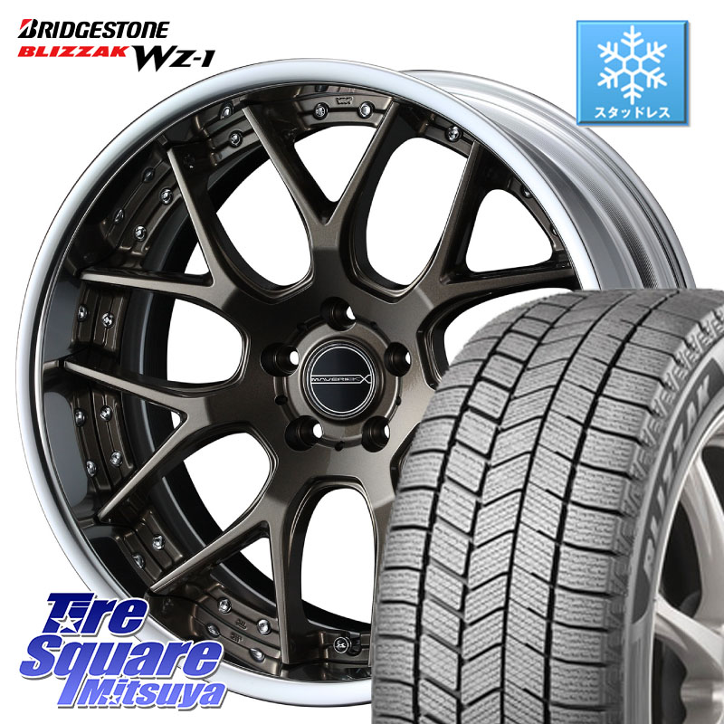 ブリヂストン BLIZZAK WZ-1 WZ1 2025年製 ブリザック スタッドレス ミツヤ 225/60R18 WEDS MAVERICK 1307M S-LoDisk 18インチ 2ピース 18 X 8.0J +38 5穴 114.3 50系RAV4 80系ハリアー