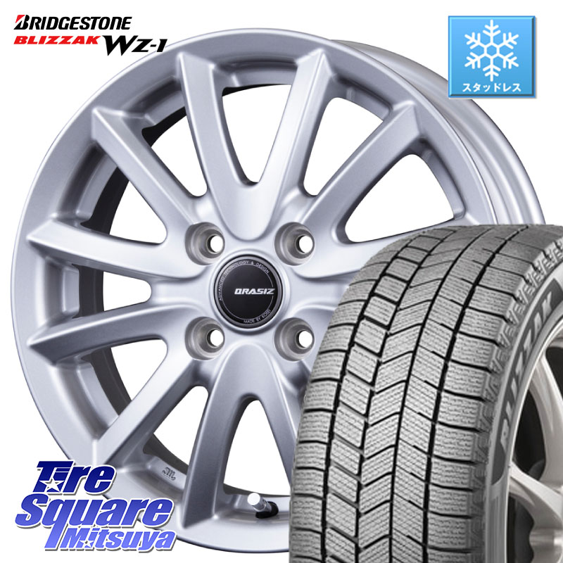 ブリヂストン BLIZZAK WZ-1 WZ1 2025年製 ブリザック スタッドレス ミツヤ 165/65R14KOSEI クレイシズVS6 QRA400Sホイール 14X4.5J 45 4穴 100 デリカミニ4WD キャスト[アクティバ] ハスラー ピクシスジョイ[Cグレード] ハイゼットアゲトラCustom車用※軽自動車専用ホ｜タイヤスクエアミツヤ