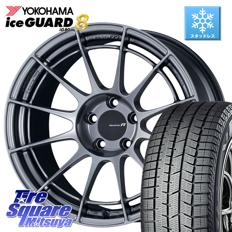 YOKOHAMA S0755 iceGUARD8 IG80 2025年製 アイスガード8 スタッドレス ミツヤ 225/50R17 ENKEI エンケイ Racing Revolution NT03RR ホイール 17 X 7.0J +48 5穴 114.3 WRX S4(VBH)