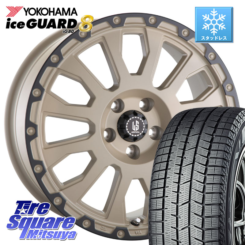 YOKOHAMA S0746 iceGUARD8 IG80 2025年製 アイスガード8 スタッドレス ミツヤ 215/65R16 阿部商会 LA STRADA AVENTURA アヴェンチュラ GAR 16インチ 16 X 7.0J(US) +40 5穴 110