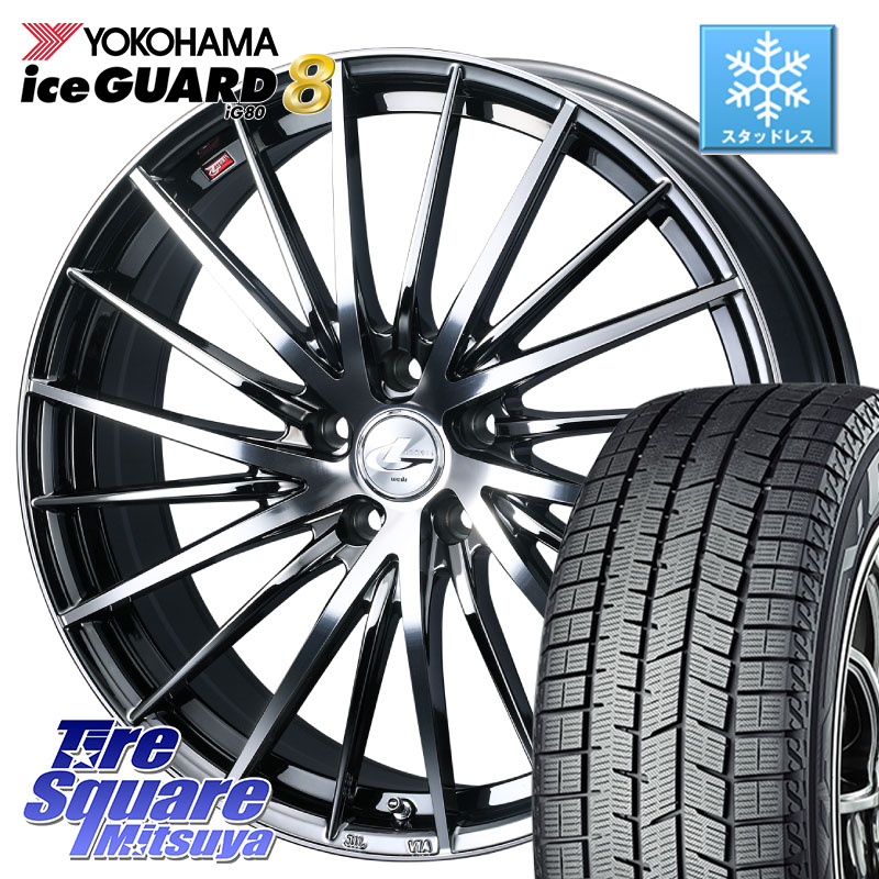 YOKOHAMA S0773 iceGUARD8 IG80 2025年製 アイスガード8 スタッドレス ミツヤ 215/40R18 WEDS LEONIS FR レオニス FR ホイール 18インチ 18 X 7.0J +40 5穴 114.3