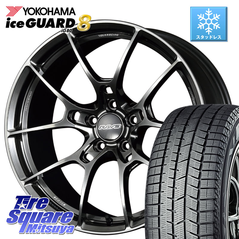 YOKOHAMA S0773 iceGUARD8 IG80 2025年製 アイスガード8 スタッドレス ミツヤ 215/40R18 RAYS 【欠品次回10~11月】 G025 VOLK RACING 鍛造 ホイール 18インチ 18 X 7.5J +48 5穴 114.3