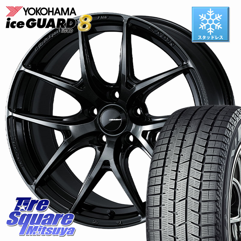 YOKOHAMA S0706 iceGUARD8 IG80 2025年製 アイスガード8 スタッドレス ミツヤ 235/50R18WEDS WedsSport SA-01R SA01R ウェッズ スポーツ ホイール 18インチ 18X8.0J 42 5穴 114.3 30系アルファード/ヴェルファイア 20系アルファード ヴェルファイアハイブリッド ヴェル|タイヤスクエアミツヤ