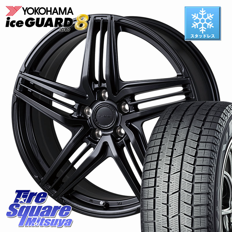 YOKOHAMA S0762 iceGUARD8 IG80 2025年製 アイスガード8 スタッドレス ミツヤ 225/45R21KOSEI GLAMIC LX-S M14球面座ボルト専用 ホイール 21インチ 21X8.0J(M14B) 38 5穴 114.3 クラウンクロスオーバー｜タイヤスクエアミツヤ