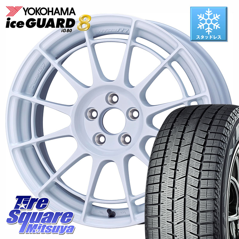 YOKOHAMA S0718 iceGUARD8 IG80 2025年製 アイスガード8 スタッドレス ミツヤ 205/50R17 ENKEI Racing Revolution NT03RR For GR86 / BRZ Cup ホイール 17インチ 17 X 7.5J +44 5穴 100 210系カローラスポーツ 50系プリウス