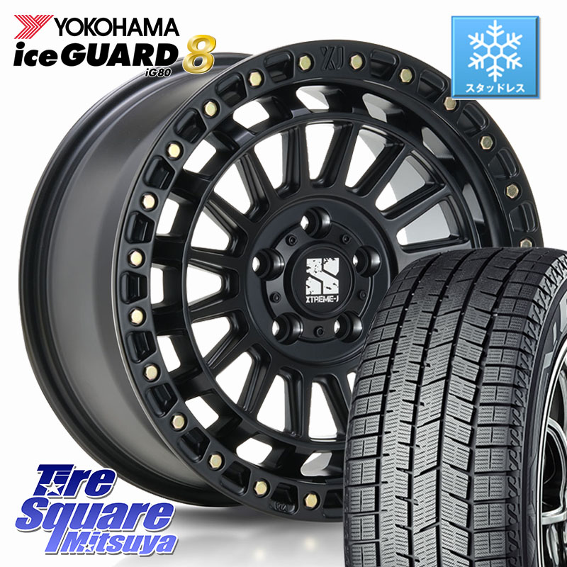 YOKOHAMA S0751 iceGUARD8 IG80 2025年製 アイスガード8 スタッドレス ミツヤ 215/50R17 MLJ XJ08 XTREME-J ホイール 17インチ 17 X 7.5J +42 5穴 114.3 プリウスアルファ リーフ