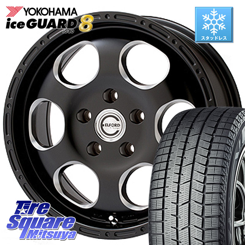 YOKOHAMA S0744 iceGUARD8 IG80 2025年製 アイスガード8 スタッドレス ミツヤ 195/60R16MEIWA Blood Stock One Piece ホイール 16インチ 16X7.0J 45 5穴 100 イスト ist ウィッシュ WISH｜タイヤスクエアミツヤ