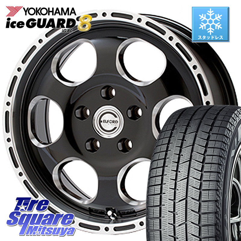 YOKOHAMA S0743 iceGUARD8 IG80 2025年製 アイスガード8 スタッドレス ミツヤ 195/50R16MEIWA Blood Stock One Piece ホイール 16インチ 16X7.0J 45 5穴 100 シエンタ|タイヤスクエアミツヤ