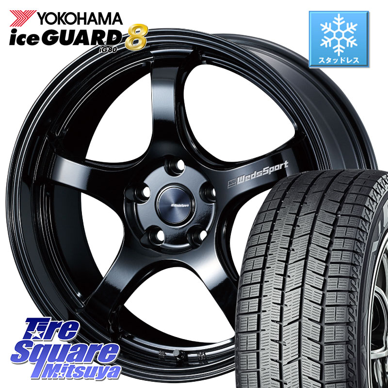 YOKOHAMA S0719 iceGUARD8 IG80 2025年製 アイスガード8 スタッドレス ミツヤ 225/45R18 WEDS 【欠品次回06月上旬】 72755 RN-05M ウェッズ スポーツ ホイール 18インチ 18 X 8.5J +38 5穴 114.3