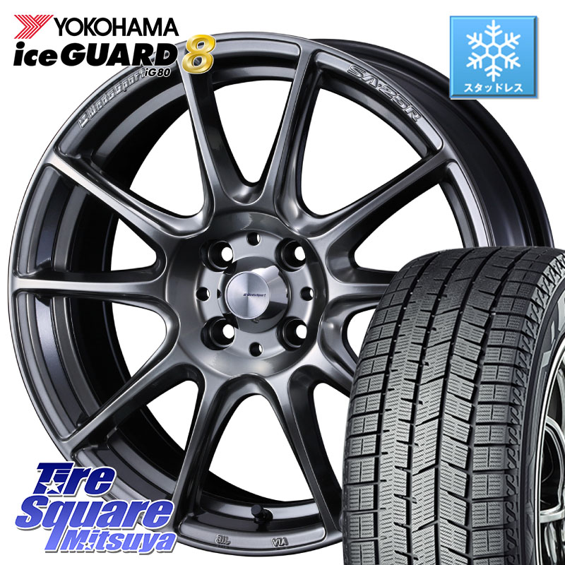 YOKOHAMA S0750 iceGUARD8 IG80 2025年製 アイスガード8 スタッドレス ミツヤ 175/55R15 WEDS SA-25R PSB ウェッズ スポーツ ホイール 15インチ 15 X 6.0J +38 4穴 100 M900系タンク・ルーミー ダイハツ トールM900S・M910S 107,740円