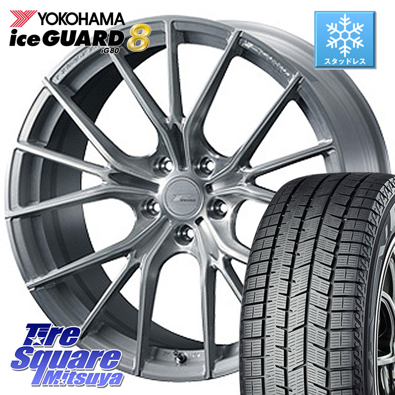 YOKOHAMA S0774 iceGUARD8 IG80 2025年製 アイスガード8 スタッドレス ミツヤ 255/35R19 WEDS F ZERO FZ-1 FZ1 鍛造 FORGED ホイール19インチ エフゼロ 19 X 9.0J(VAB 4POT) +48 5穴 114.3