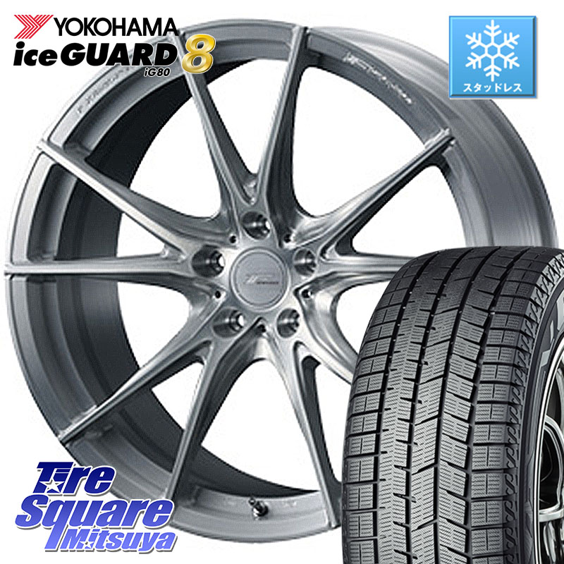YOKOHAMA S0773 iceGUARD8 IG80 2025年製 アイスガード8 スタッドレス ミツヤ 215/40R18WEDS F ZERO FZ-2 FZ2 鍛造 FORGED ホイール18インチ エフゼロ 18X7.5J 38 5穴 114.3 リーフ LEAF 日産|タイヤスクエアミツヤ
