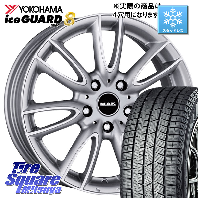 YOKOHAMA S0710 iceGUARD8 IG80 2025年製 アイスガード8 スタッドレス ミツヤ 175/65R15 阿部商会 MAK JACKIY ジャッキー ホイール 15インチ 15 X 5.5J(MINI F55 F56 F57) +46 5穴 112 MINI ミニ F55 F56 F57