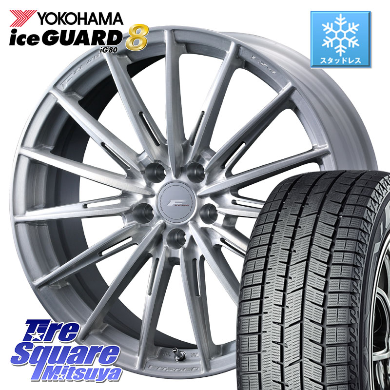 YOKOHAMA S0702 iceGUARD8 IG80 2025年製 アイスガード8 スタッドレス ミツヤ 225/55R19 WEDS F ZERO FZ4 FZ-4 鍛造 FORGED 19インチ エフゼロ 19 X 8.0J +45 5穴 114.3 80系ハリアー T32エクストレイル CX-5 CX-8 BT5レガシィアウトバック