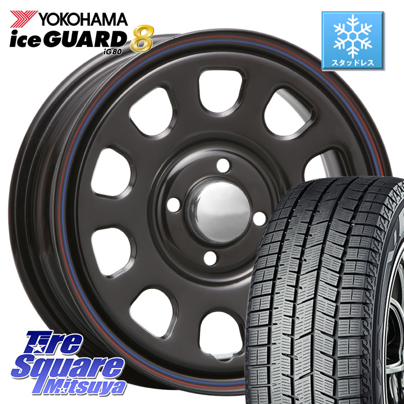 YOKOHAMA S0792 iceGUARD8 IG80 2025年製 アイスガード8 スタッドレス ミツヤ 185/55R15 MLJ デイトナ SS DAYTONA SS 15インチ 15 X 6.0J +30 4穴 100