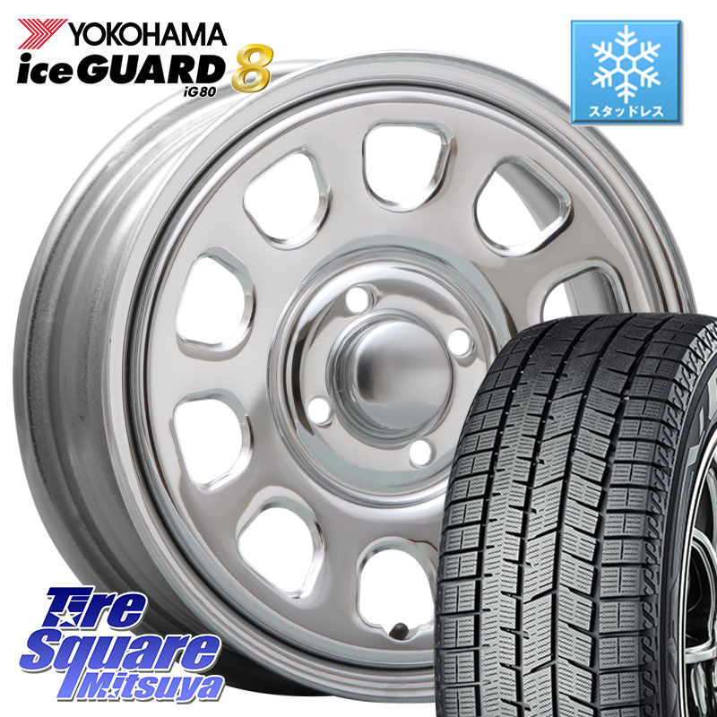 YOKOHAMA S0724 iceGUARD8 IG80 2025年製 アイスガード8 スタッドレス ミツヤ 165/70R14 MLJ デイトナ SS DAYTONA SS CR 4H 14インチ 14 X 5.0J +42 4穴 100