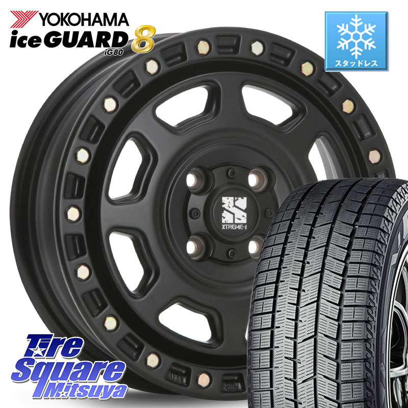 YOKOHAMA S0724 iceGUARD8 IG80 2025年製 アイスガード8 スタッドレス ミツヤ 165/70R14 MLJ XJ07 XTREME-J 4H BK エクストリームJ 14インチ 14 X 4.5J +43 4穴 100 Mx27/37/47Sソリオ・デリカD2 MAx6S系ソリオ 72,776円