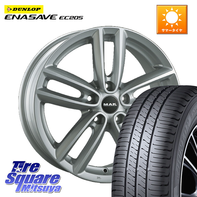 DUNLOP ダンロップ エナセーブ EC205 サマータイヤ【欠品次回3月以降】 195/55R16阿部商会 MAK OXFORD ホイール 16インチ 16X6.5J(MINI F55 F56 F57) 54 5穴 112 MINI ミニ F55 F56 F57｜タイヤスクエアミツヤ 87,181円