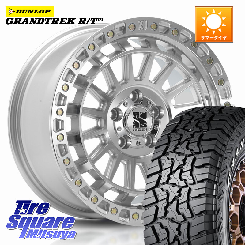 DUNLOP ダンロップ グラントレック RT01 ホワイトレター サマータイヤ R/T01 235/70R16MLJ XJ08 XTREME-J ホイール 16インチ 16X7.0J 25 5穴 114.3 RAV4 60系｜タイヤスクエアミツヤ
