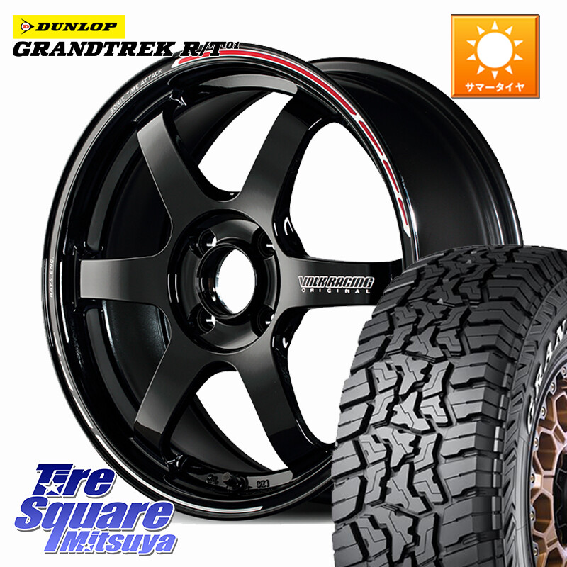 DUNLOP ダンロップ グラントレック RT01 ホワイトレター サマータイヤ R/T01 215/70R16RAYS 【欠品次回3~4月】 TE37 SONIC TIME ATTACK EDITION 鍛造 ホイール 16インチ 16X6.5J 39 4穴 100 ロッキー ガソリン車 4穴 ライズ ガソリン車 4穴｜タイヤスクエアミツヤ