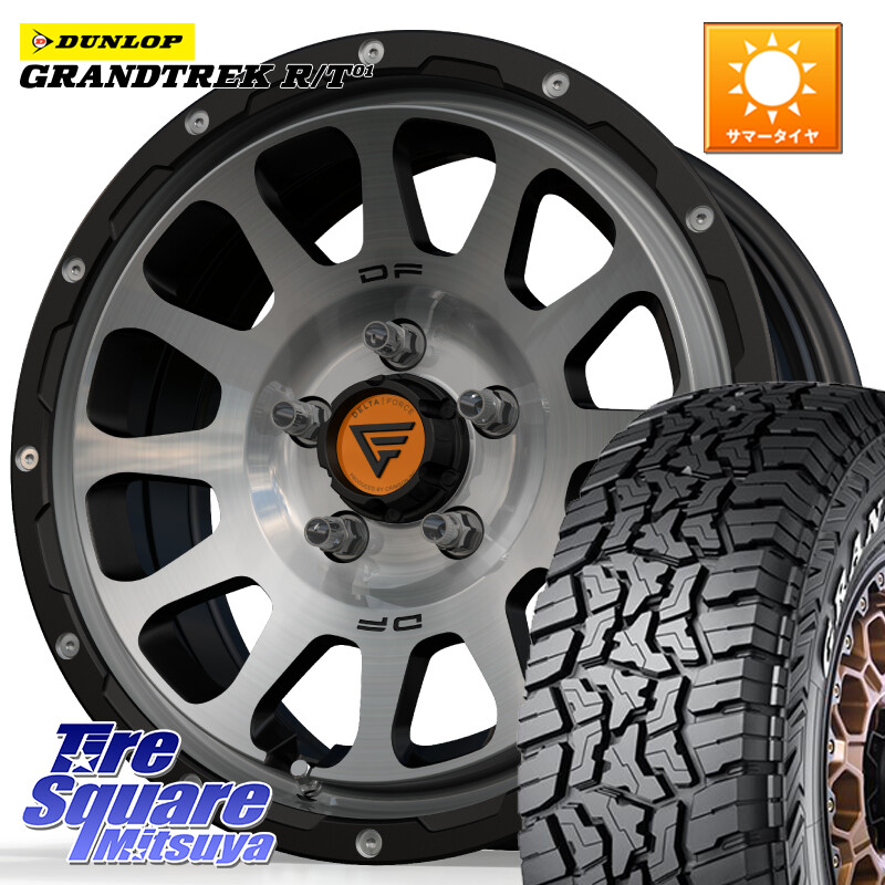 DUNLOP ダンロップ グラントレック RT01 ホワイトレター サマータイヤ R/T01 225/70R16DELTA FORCE デルタフォース オーバル デリカD5専用 ホイール 16インチ 16X7.0J 42 5穴 114.3 デリカD:5 エクリプスクロス｜タイヤスクエアミツヤ