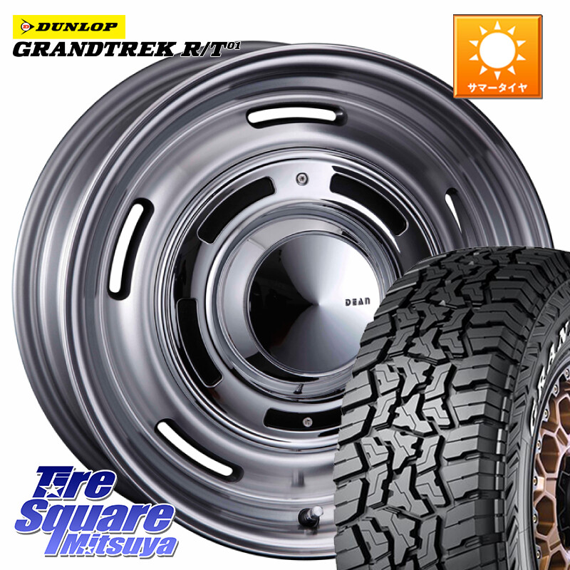 DUNLOP ダンロップ グラントレック RT01 ホワイトレター サマータイヤ R/T01 215/65R16 109*107CRIMSON ディーン クロスカントリー グレー インセット-5 16インチ 欠品次回6月末～7月上予定 16X6.0J 0 5穴 139.7 ジムニー専用(要オーバーフェンダー等) ジムニ&minus;シエラ/｜タイヤスクエアミツヤ