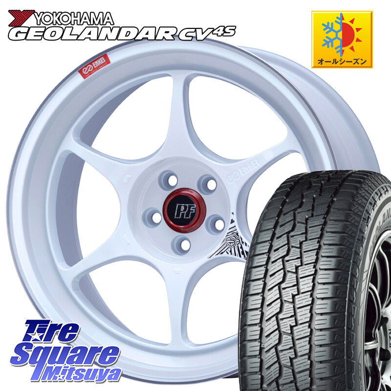 YOKOHAMA R8720 GEOLANDAR CV 4S オールシーズンタイヤ ヨコハマ 225/65R17ENKEI エンケイ PerformanceLine PF06 ホイール 17インチ 17X7.5J 38 5穴 114.3 50系RAV4 80系ハリアー RAV4 30系 RAV4 50系 デリカD:5 D5 カスタムサイズ NX レクサス ハリアー｜タイヤスクエアミツヤ