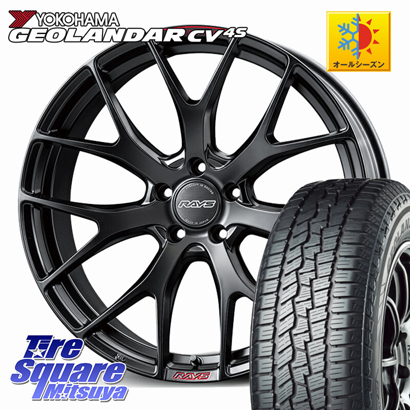 YOKOHAMA R8729 GEOLANDAR CV 4S オールシーズンタイヤ ヨコハマ 235/55R19RAYS 【欠品次回10~11月】 HOMURA 2x7FT SPORT EDITION ホイール 19インチ 19X7.0J(M14B) 38 5穴 114.3 RZ レクサス|タイヤスクエアミツヤ