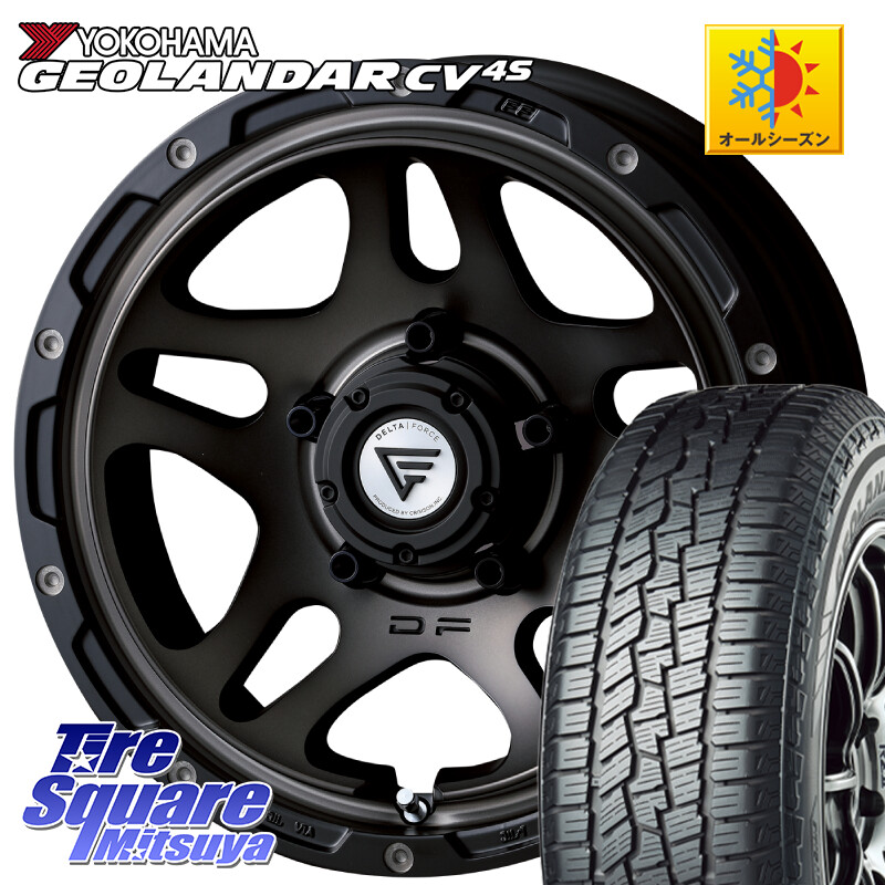 YOKOHAMA R9811 GEOLANDAR CV 4S オールシーズンタイヤ ヨコハマ 215/65R16DELTA FORCE OVERLANDER ジムニーシエラ専用 ※インセット-5 ホイール 16インチ 16X6.0J 0 5穴 139.7 ジムニー専用(要オーバーフェンダー等) ジムニ&minus;シエラ/ノマド(カスタム) AZオフロード カ｜タイヤスクエアミツヤ