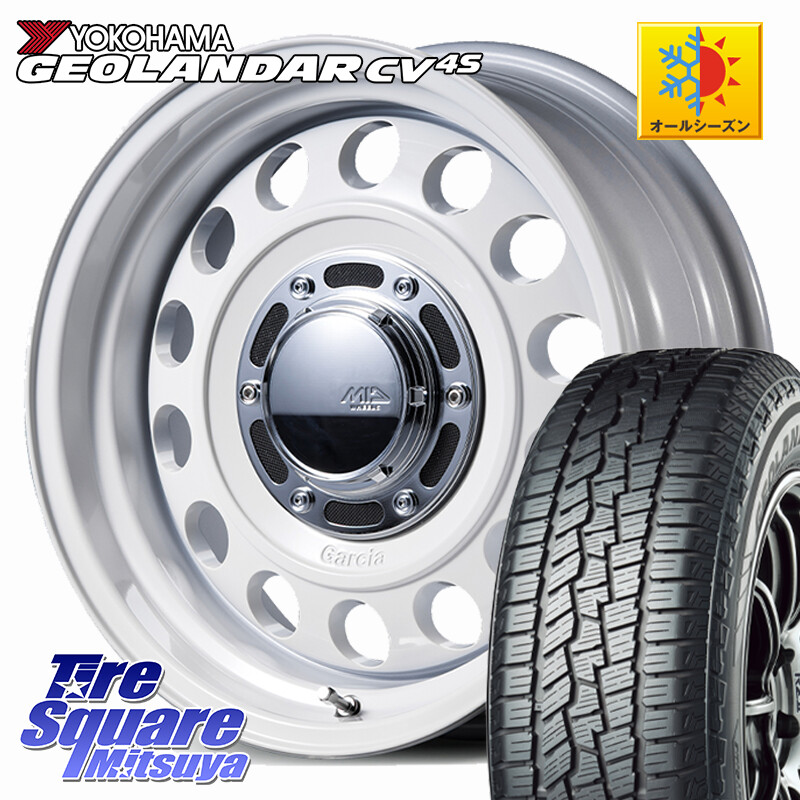 YOKOHAMA R9811 GEOLANDAR CV 4S オールシーズンタイヤ ヨコハマ 215/65R16MANARAY MID GARCIA CISCO Type2 ※インセット-5 ホイール 16インチ 16X6.0J 0 5穴 139.7 ジムニー専用(要オーバーフェンダー等) ジムニ&minus;シエラ/ノマド(カスタム) AZオフロード カスタムサイ｜タイヤスクエアミツヤ