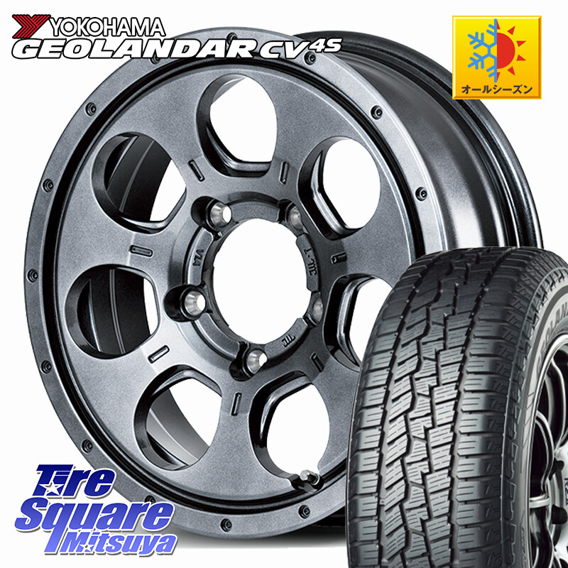 YOKOHAMA R9811 GEOLANDAR CV 4S オールシーズンタイヤ ヨコハマ 215/65R16MANARAY MID ROADMAX MUD AGENT ホイール 16インチ 16X5.5J 22 5穴 139.7 ジムニー専用(要オーバーフェンダー等) AZオフロード カスタムサイズ|タイヤスクエアミツヤ