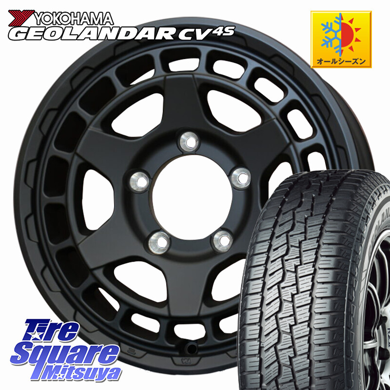 YOKOHAMA R9811 GEOLANDAR CV 4S オールシーズンタイヤ ヨコハマ 215/65R16WEDS MUDVANCE X TYPE S ホイール 16インチ マッドヴァンス タイプS 16X5.5J 22 5穴 139.7 ジムニー専用(要オーバーフェンダー等) AZオフロード カスタムサイズ｜タイヤスクエアミツヤ